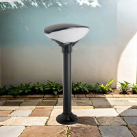 Moderne Wegeleuchte au&szlig;en IP55 69cm E27 Schwarz