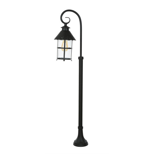 Rustikale Außenlampe Schwarz 116cm regenfest E27