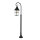 Rustikale Außenlampe Schwarz 116cm regenfest E27