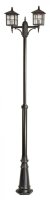 Kandelaber Schwarz 180-280cm Rustikal 2x E27