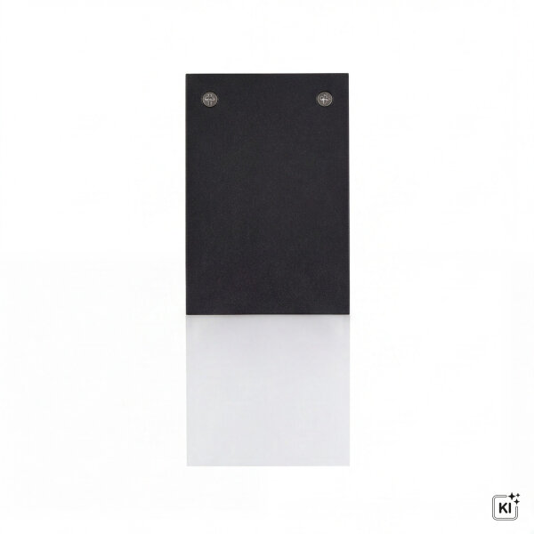 Schwarze Deckenlampe außen IP44 blendarm AWERNE