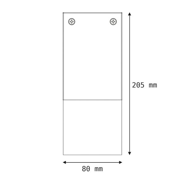 Außenleuchte Anthrazit IP44 Modern eckig E27