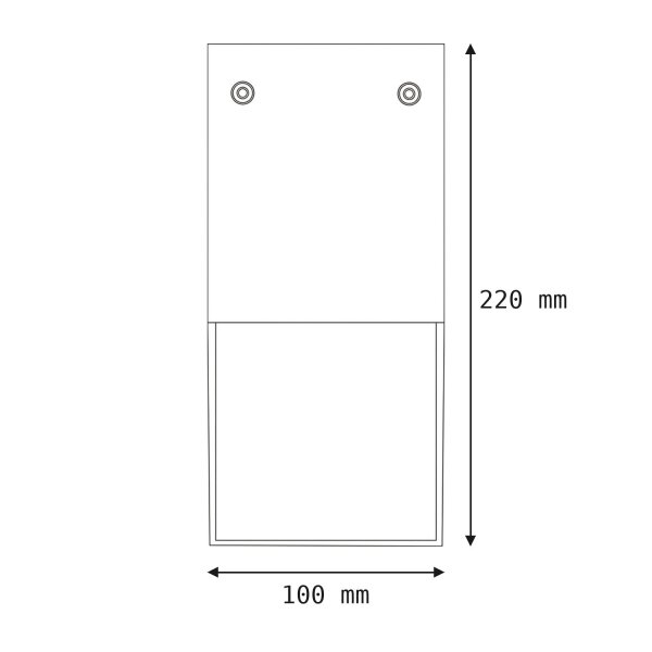 Blendarme Deckenlampe außen IP44 Anthrazit E27