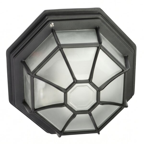 Rustikale Deckenlampe außen IP43 Aluminium Glas