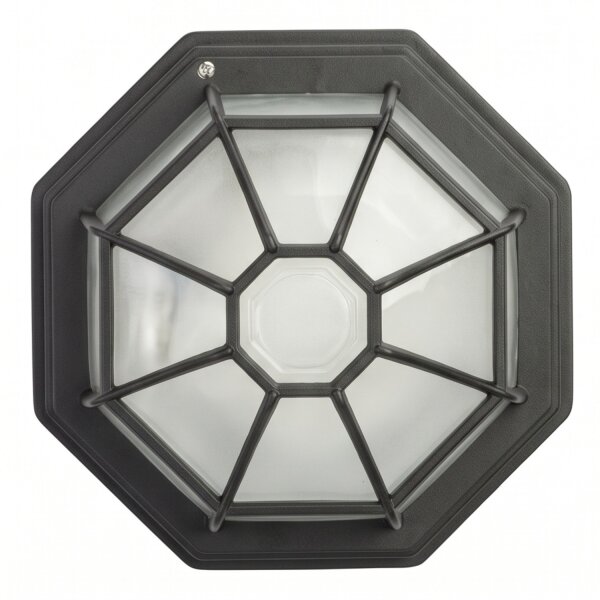 Rustikale Deckenlampe außen IP43 Aluminium Glas