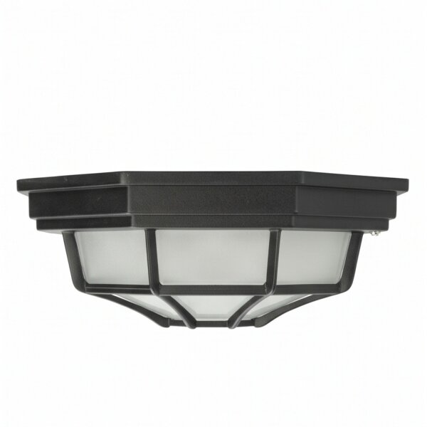 Rustikale Deckenlampe außen IP43 Aluminium Glas