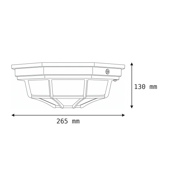 Rustikale Deckenlampe außen IP43 Aluminium Glas