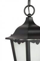Outdoor Pendelleuchte Schwarz IP43 Rustikal DILSEN