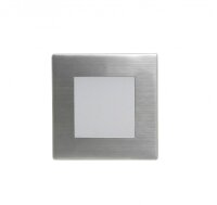 LED Treppenlampe Edelstahl IP65 3000K quadratisch