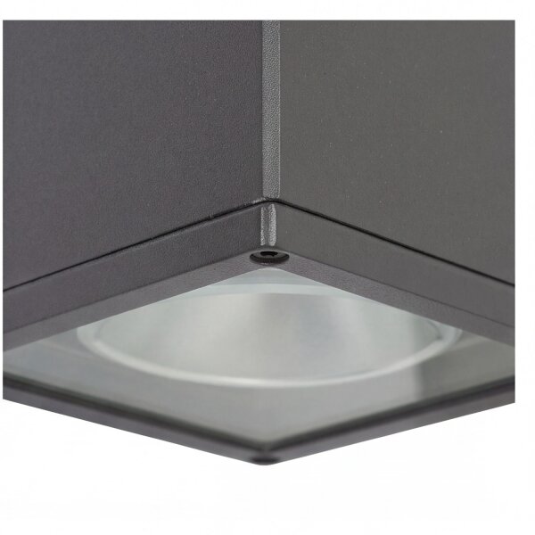 Außenlampe Anthrazit IP54 H:21cm E27 Deckenleuchte