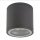 Runde Deckenlampe außen IP54 Ø9 cm Anthrazit GU10