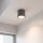 Runde Deckenlampe außen IP54 Ø9 cm Anthrazit GU10