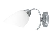 Moderne Wandleuchte VILETTA in Nickel matt