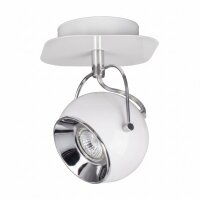 Wandspot Metall Weiß mit LED GU10 zielgerichtet