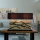 Design Tischlampe Treibholz Stoffschirm 80 cm lang