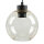 Wandleuchte KALETE Bernsteinfarben Flur Lampe E27