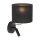 LED Wandlampe mit Leselicht in Schwarz Lampe PASA