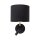 LED Wandlampe mit Leselicht in Schwarz Lampe PASA