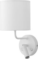 LED Wandlampe Leselicht Wei&szlig; Bett Lampe PASA E27