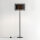 Moderne Stehlampe Schwarz Metall rund 145 cm