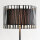 Moderne Stehlampe Schwarz Metall rund 145 cm