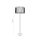 Moderne Stehlampe Schwarz Metall rund 145 cm