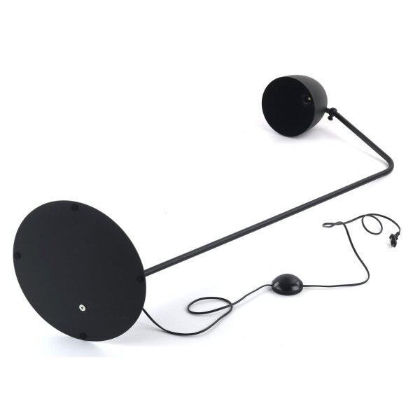 Stehlampe Schwarz 146cm Büro Sofa Lampe SARE