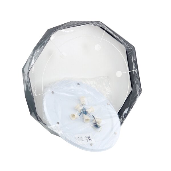 Deckenleuchte Schwarz Stoff Prima Wohnzimmer Lampe