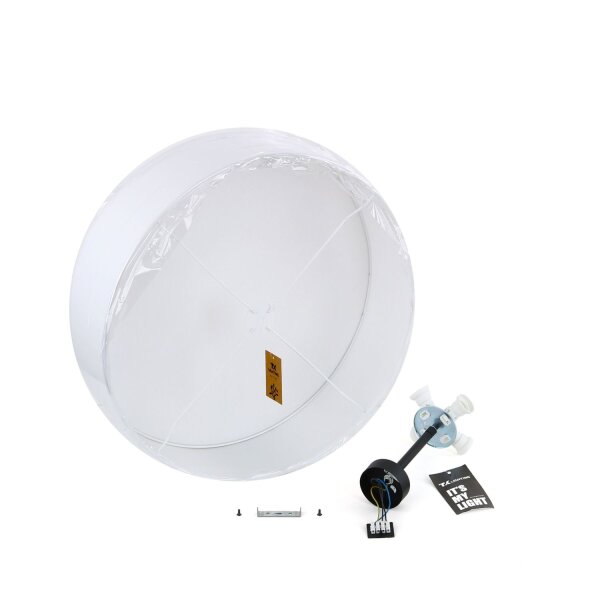 Deckenleuchte Weiß Chrom Ø60cm Wohnzimmer Lampe