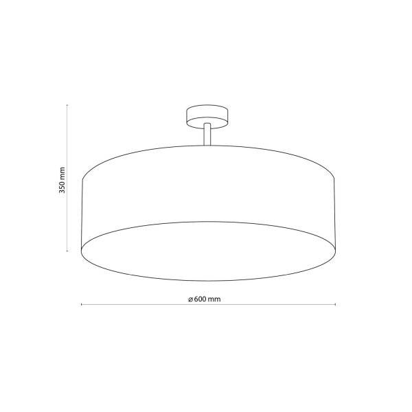 Deckenleuchte in Graphit Wohnzimmer Lampe YASA