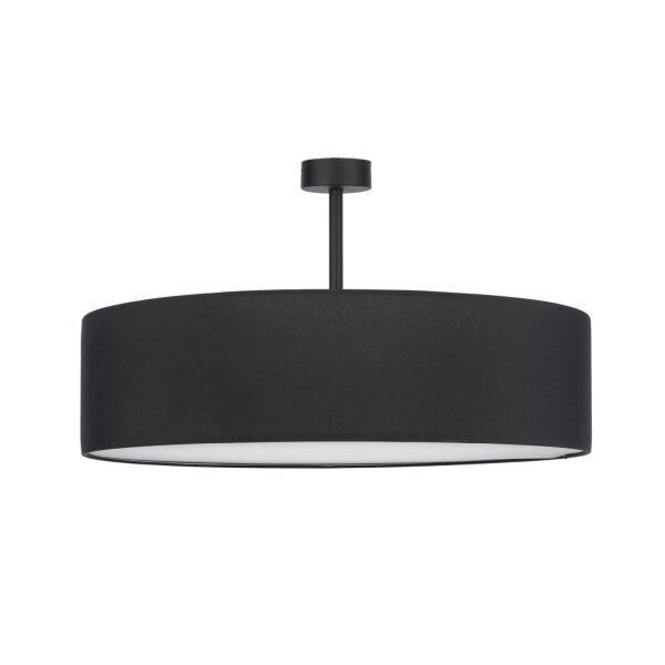 Deckenlampe Schwarz Chrom Ø60cm Wohnzimmer Leuchte