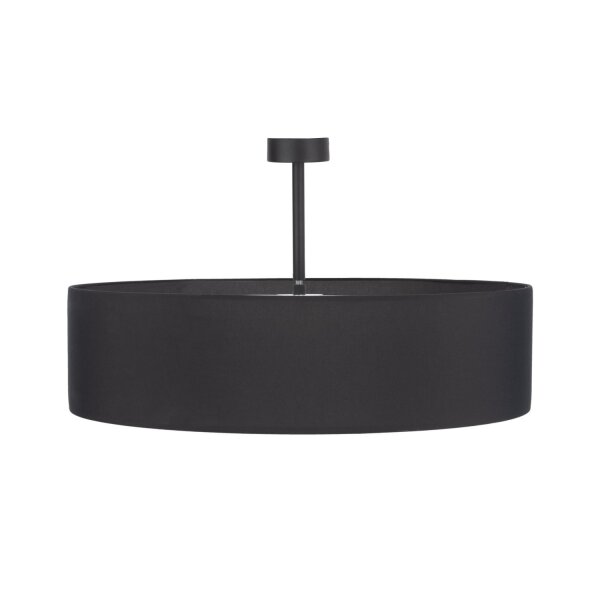 Deckenlampe Schwarz Chrom Ø60cm Wohnzimmer Leuchte