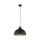 Hängelampe Schwarz Holz-Deko ∅33cm Esszimmer rund
