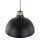 Hängelampe Schwarz Holz-Deko ∅33cm Esszimmer rund