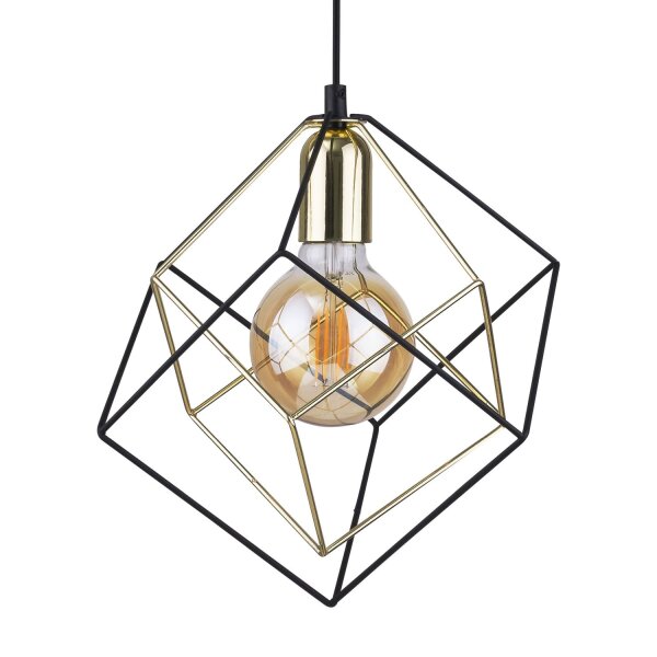 Hängeleuchte Schwarz Gold Metall Esstisch Lampe