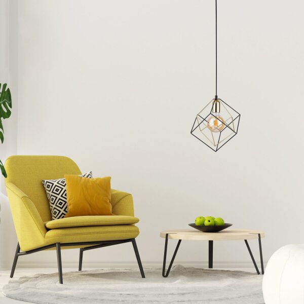 Hängeleuchte Schwarz Gold Metall Esstisch Lampe