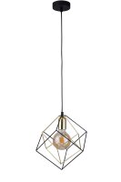 H&auml;ngeleuchte Schwarz Gold Metall Esstisch Lampe
