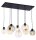 Pendelleuchte KALETE Graphit Bernstein 6xE27 Lampe