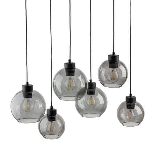 Pendelleuchte Graphit KALETE 6xE27 Esstisch Lampe