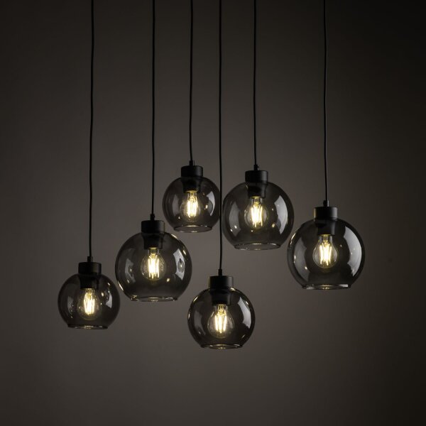 Pendelleuchte Graphit KALETE 6xE27 Esstisch Lampe