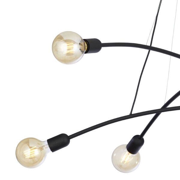 Pendelleuchte NOKO Schwarz Retro Wohnzimmer Lampe