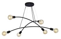 Pendelleuchte NOKO Schwarz Retro Wohnzimmer Lampe