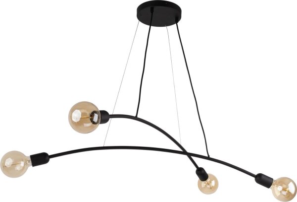 Pendelleuchte NOKO Schwarz Retro Esstisch Lampe