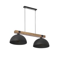 H&auml;ngeleuchte Schwarz Holz 87cm Esstisch K&uuml;che HIMO