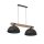 H&auml;ngeleuchte Schwarz Holz 87cm Esstisch K&uuml;che HIMO