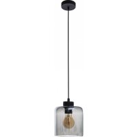 H&auml;ngelampe in Graphit Glas Esstisch Lampe ATIRI