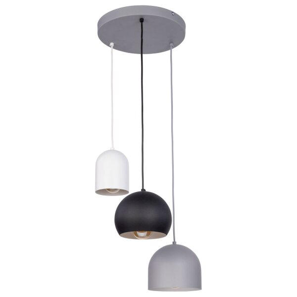 Pendelleuchte Grau Weiß Schwarz Esstisch Lampe