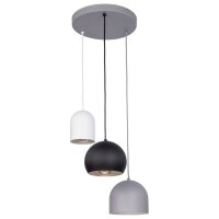 Pendelleuchte Grau Weiß Schwarz Esstisch Lampe