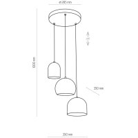 Pendelleuchte Grau Weiß Schwarz Esstisch Lampe