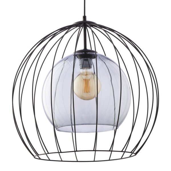Pendelleuchte in Graphit Schwarz Esszimmer Lampe